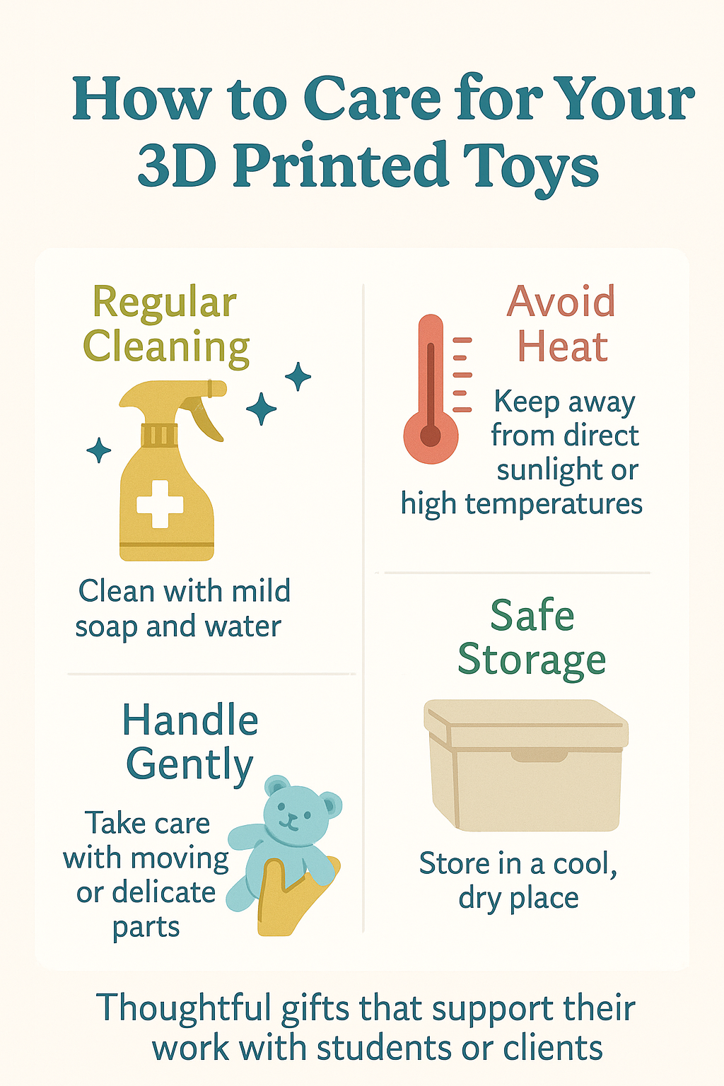 How to Care for Your 3D Printed Toys | RS3D
