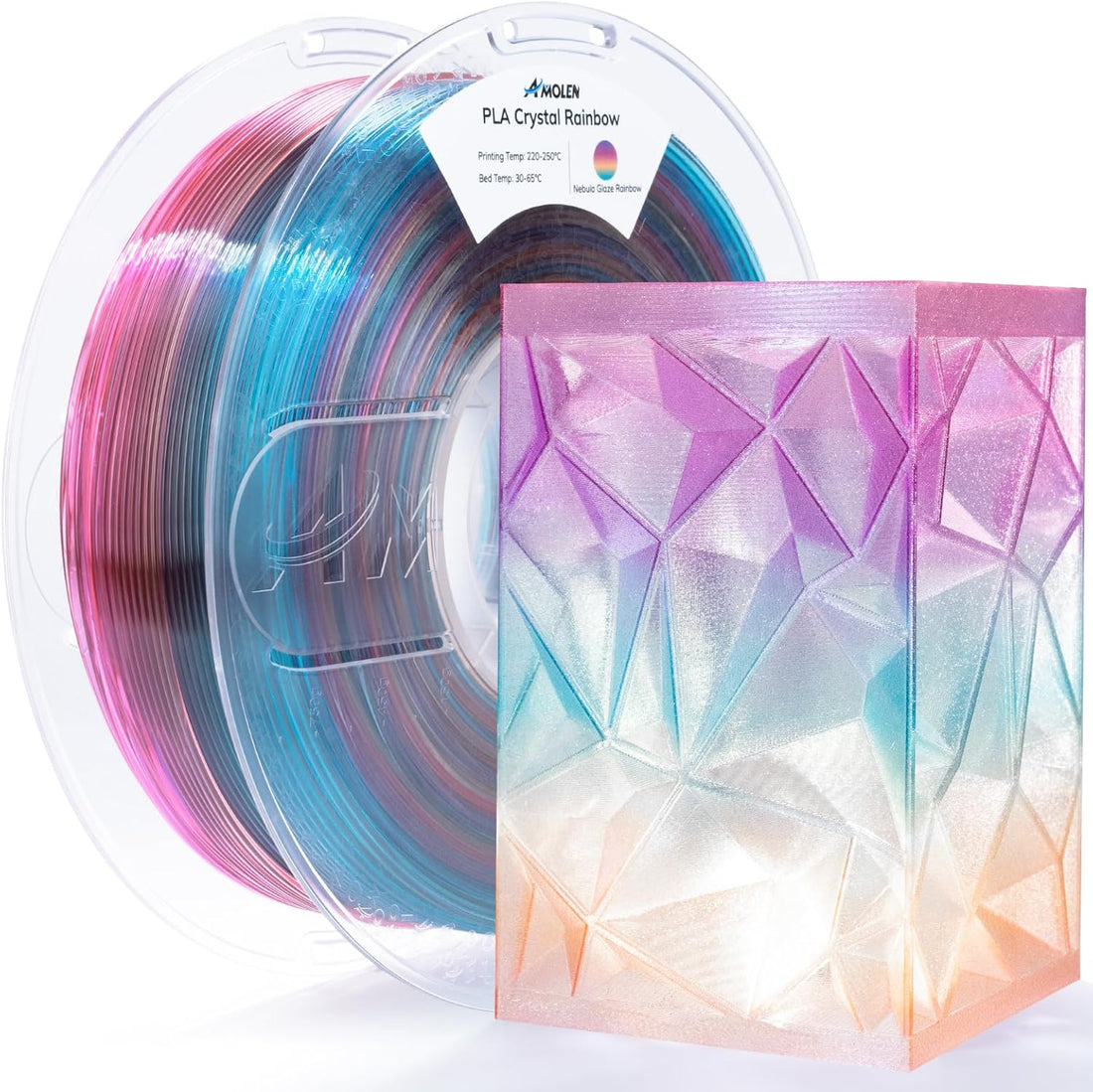 PLA Crystal-Transparent 1.75mm, 1KG/2.2LB