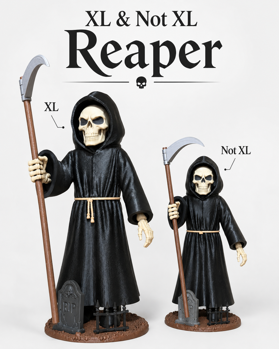 XL & NOT SO XL Halloween Reaper – Large 3D Printed Halloween Decoration