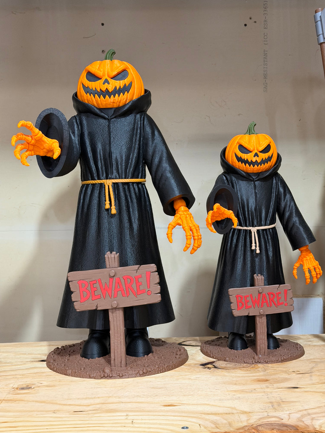 XL & NOT SO XL Pumpkin Halloween Reaper – Large 3D Printed Halloween Decoration