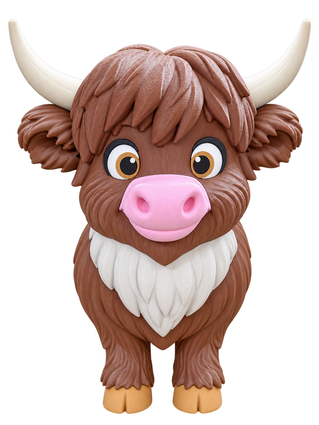 XL & Not So XL Standing Highland Cow – Large 3D Printed Highland Cow Decor
