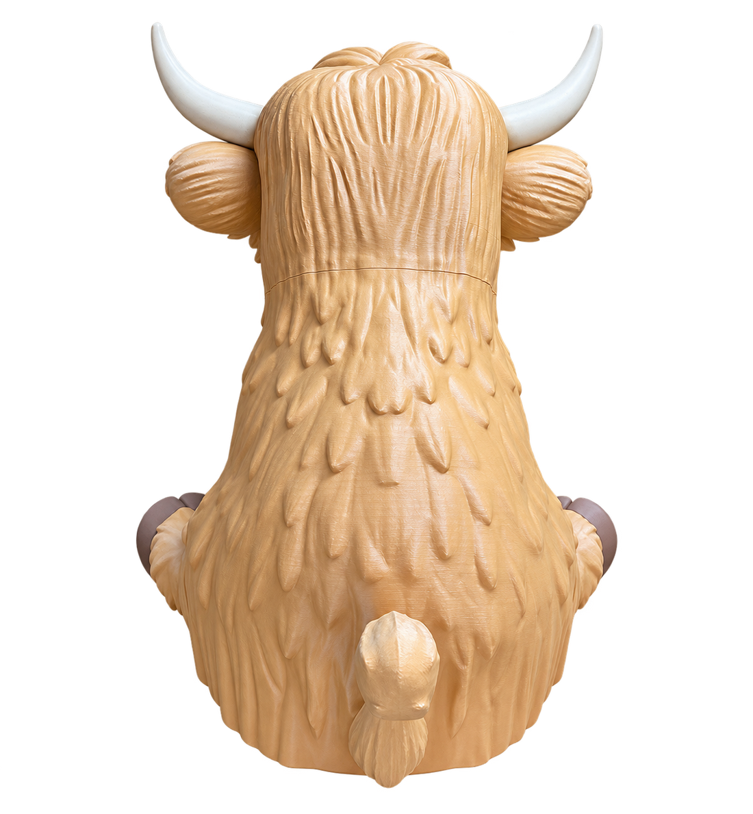 XL & Not So XL Sitting Highland Cow – Large 3D Printed Highland Cow Decor