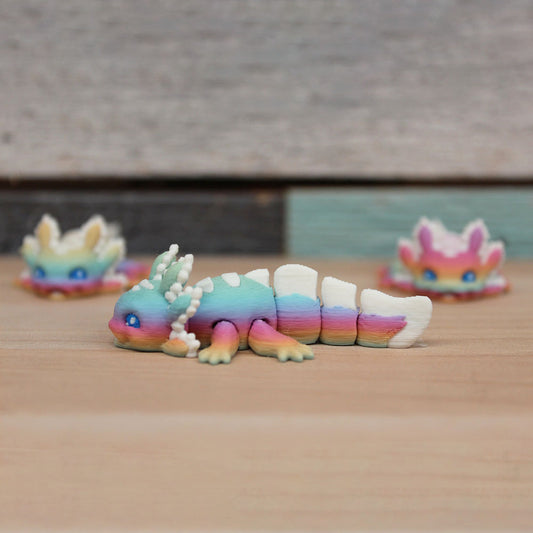 Mini Rainbow Axolotl