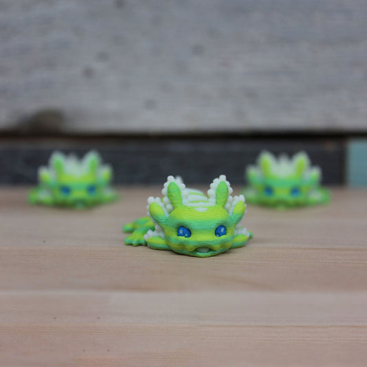 Mini Multi Green Axolotl