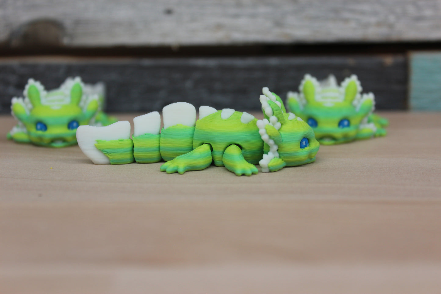 Mini Multi Green Axolotl