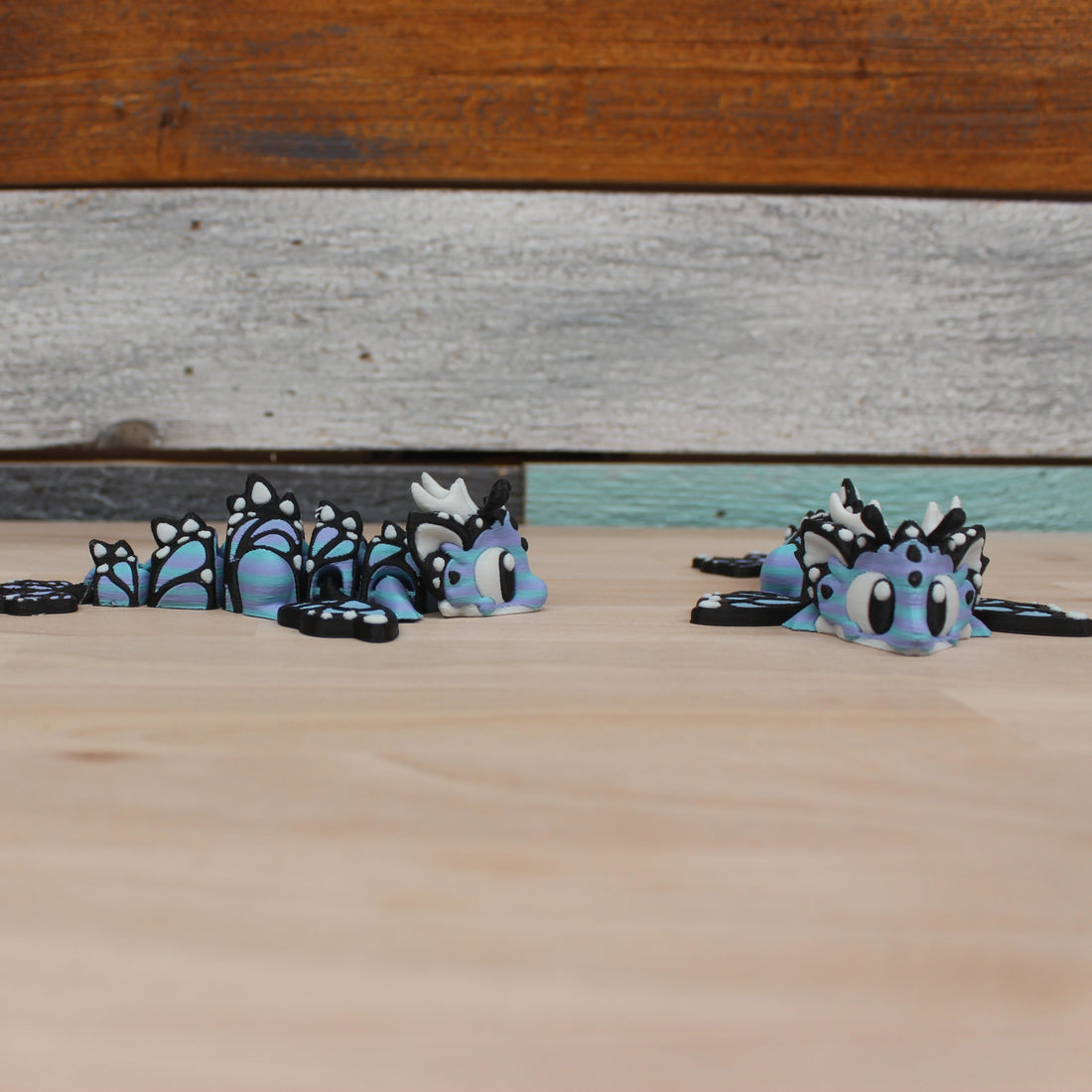 Large Dragon Butterfly blue & purple rainbow