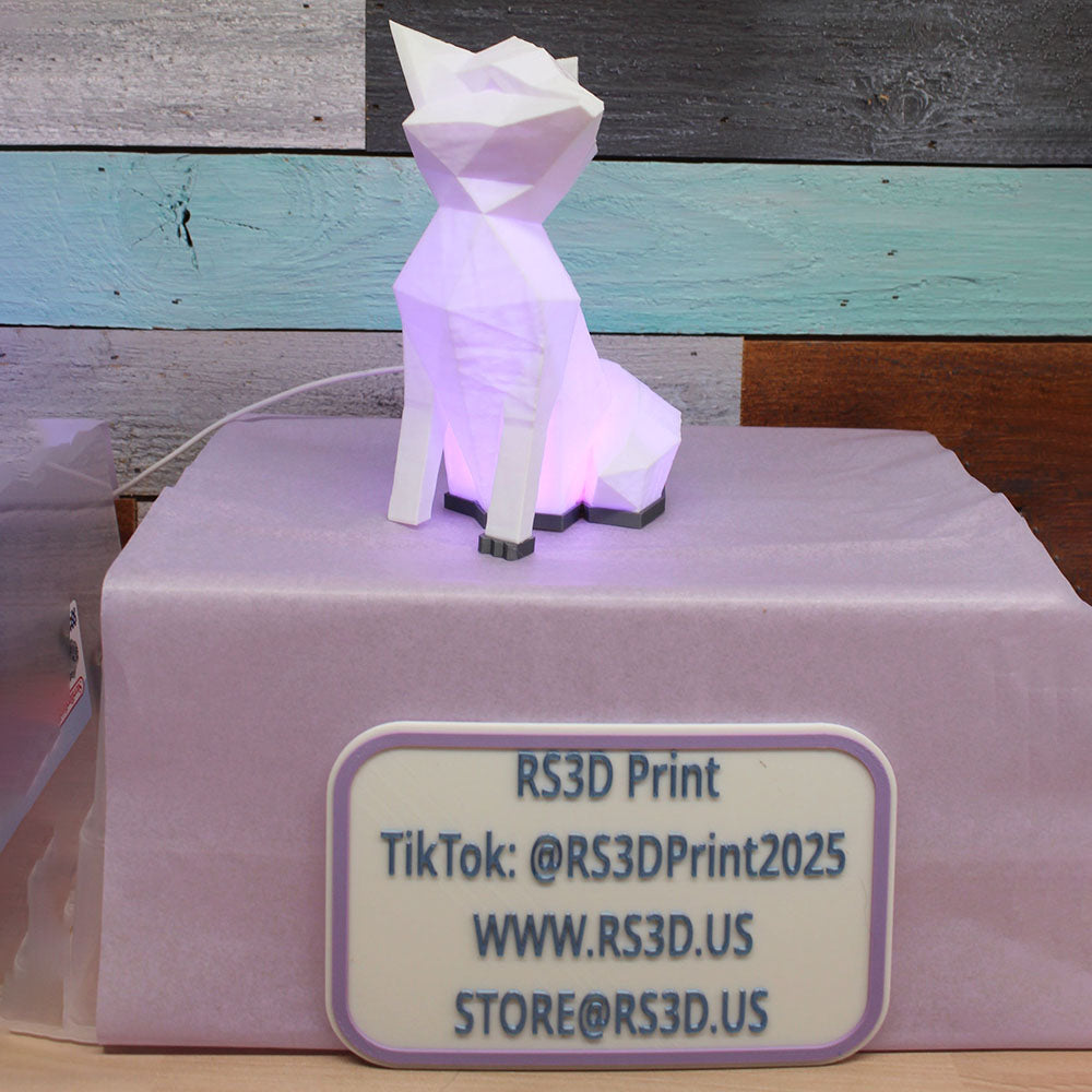 Multi Color 6 LED RGB with Remote Night Lights- Normal Size Fox | RS3D