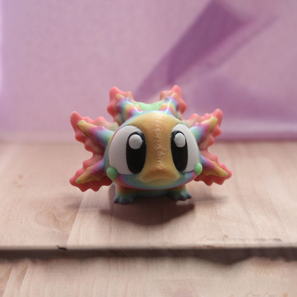 Sammie the Medium Rainbow Axoloto with moving head