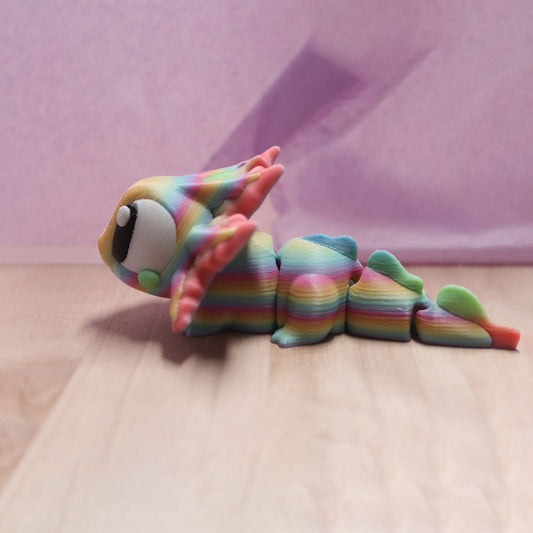 Sammie the Medium Rainbow Axoloto with moving head