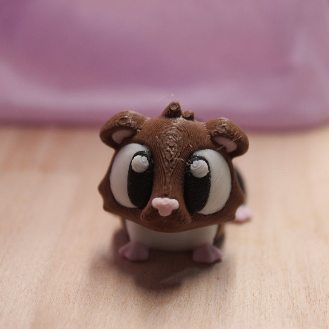 Howie the Guinea Pig – Brown, White, and Black Articulating Fidget Toy (GunniPig)
