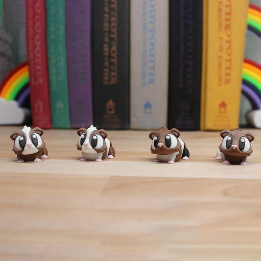 Bag of 4 Adorable 3D Printed Guinea Pigs – Articulated Mini Pets | RS3D