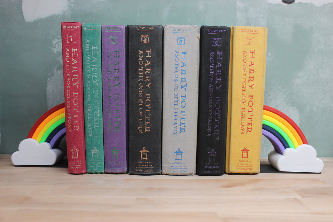 Rainbow Bookends – 3D Printed Interlocking Set