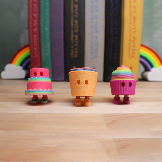 Birthday Pack Bag-Cupcake Man, Ice-cream Man and Cake Man | RS3D