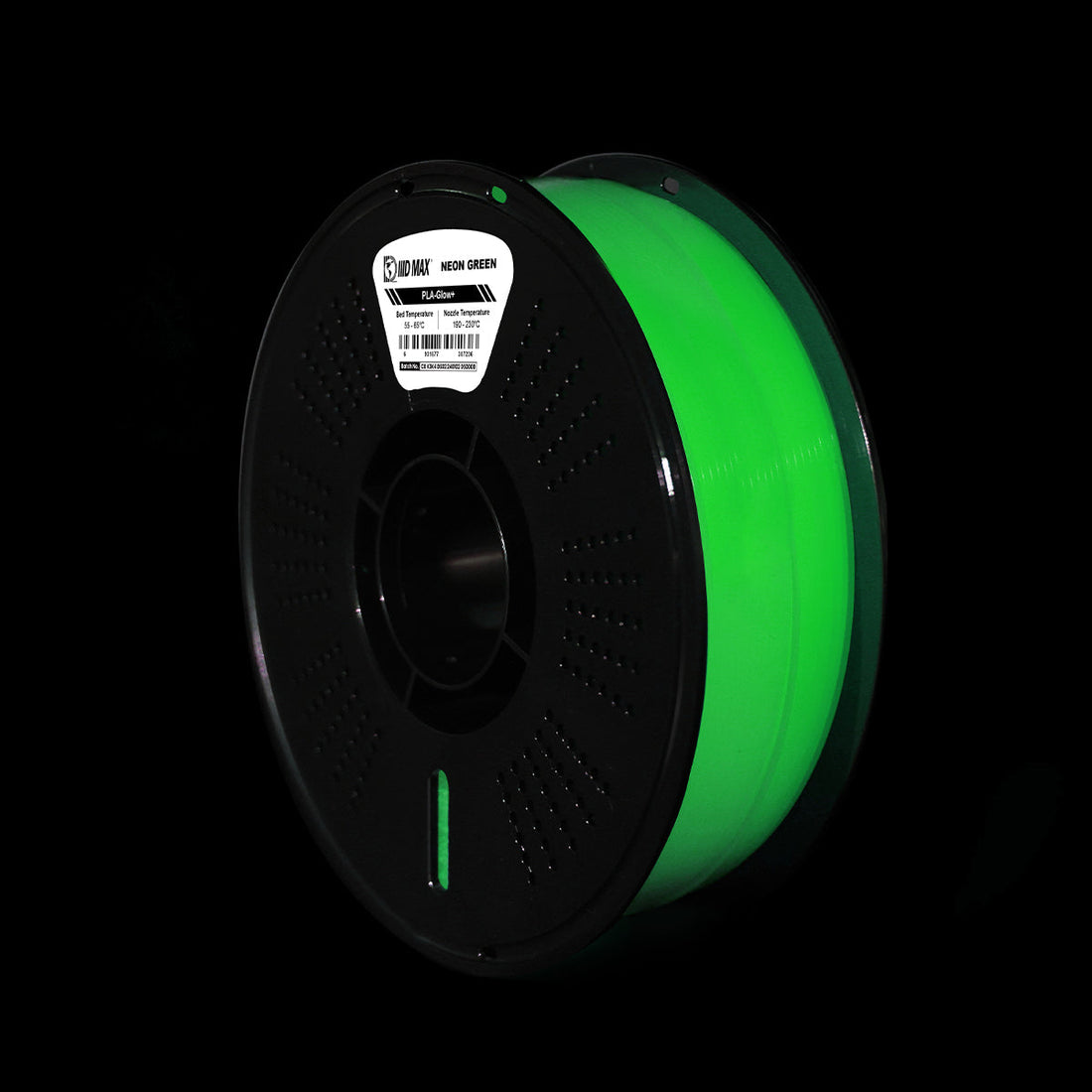 IIID Max Glow in the Dark PLA+ Filament 1.75mm | Neon Green & Blue