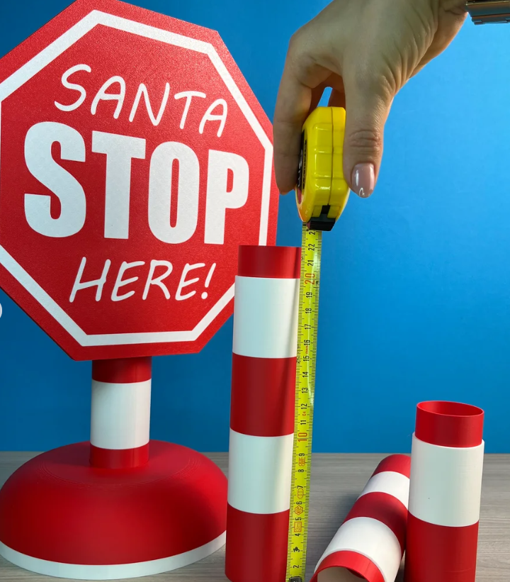 Santa Stop Here Sign