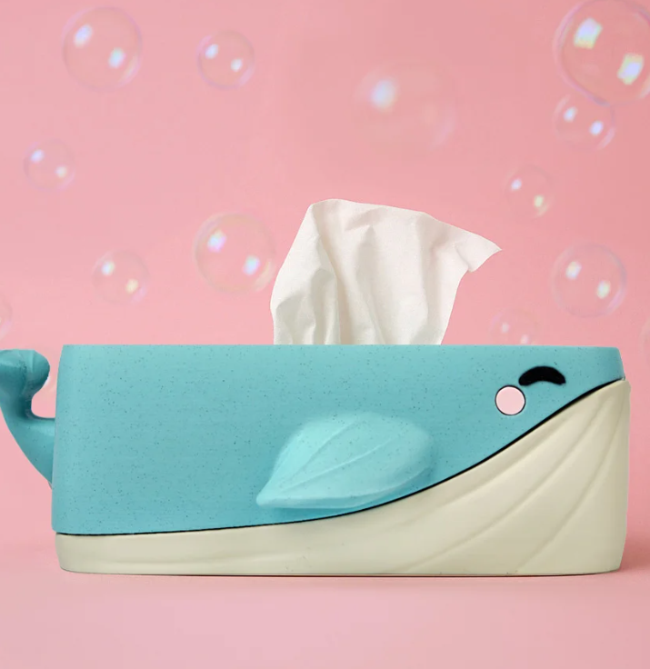 Bubbles the Whale Tissue Box