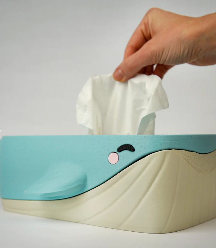 Bubbles the Whale Tissue Box