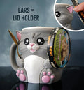 Cuddles the Cat Ice-Pint Holder