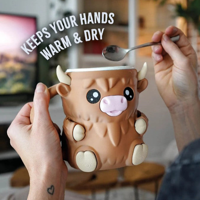 Ferdinand the Highland Cow Ice Cream Pint Holder